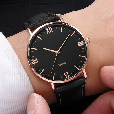 2021 Best Selling Product Dropshipping Fashion Leather Strap Quartz Watch For Men Relogio Masculino mens wristwatch orologi uomo