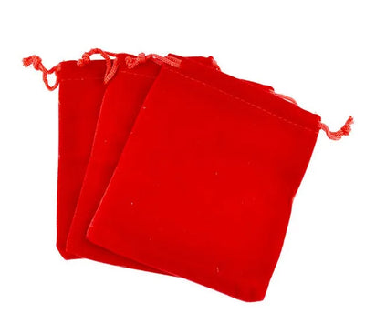 10*12cm 30pcs Red Velvet Bags For Jewelry Pouch Gift Bag Package With Drawstrings Bag Wedding/necklace Diy Women Flannel Display