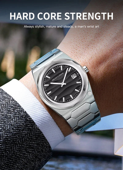 Dropshipping 2024 Best Selling Products Wristwatches For Men 316L Stainless Steel 37MM Male Quartz Sports Watches 50M Waterproof