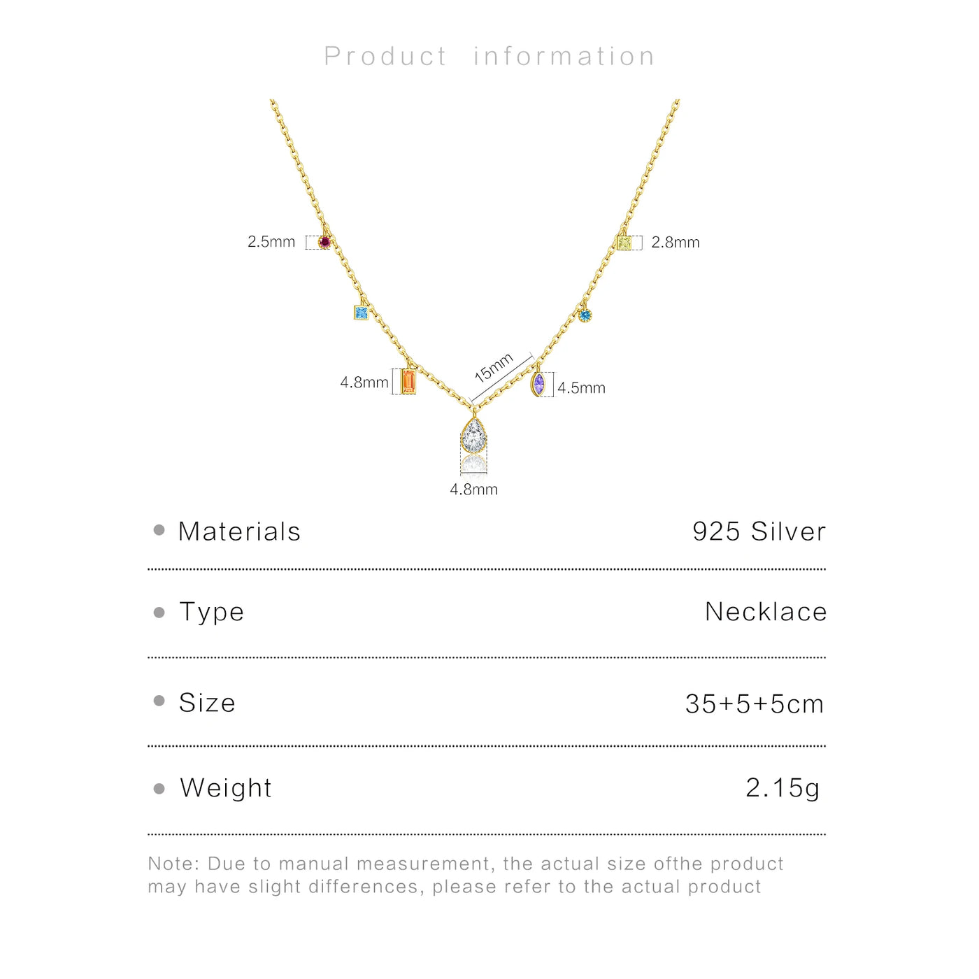 ANDYWEN Winter 925 Sterling Silver Gold Luxury Zircon Charm Long Chain Choker Necklace Jewelry Gift Fashion Fine Jewels Neck