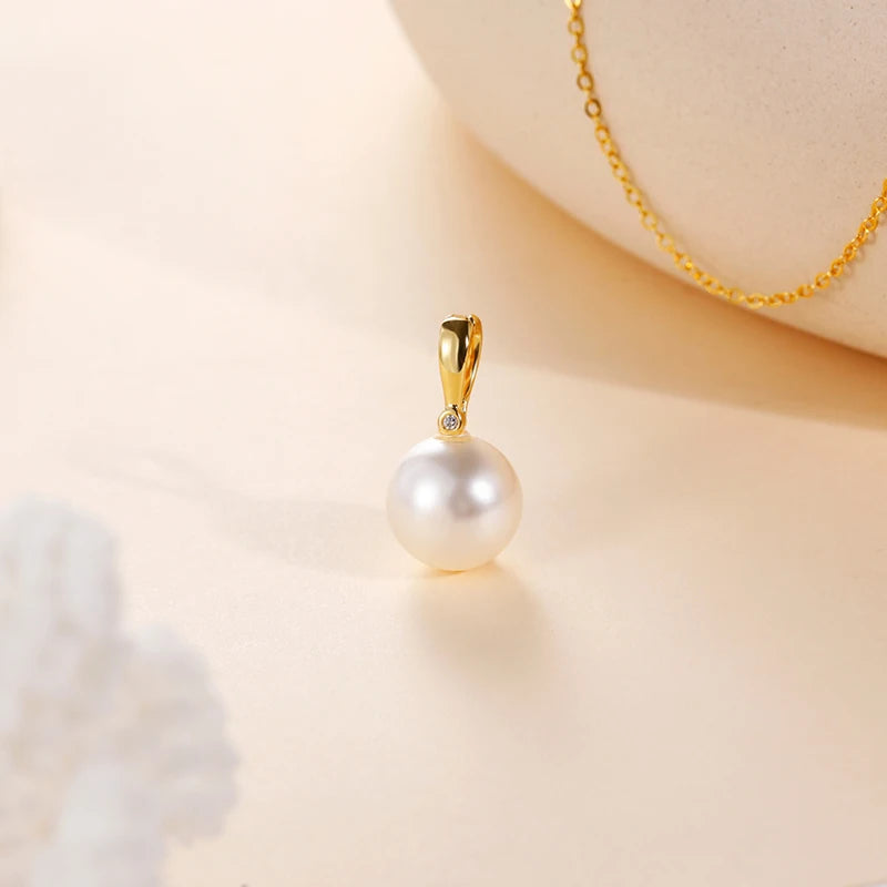 Tigrade Luxury Zirconia Freshwater White Pearl Pendant Necklace For Women Girls Fashion Collar Neck Chain Fashion Jewelry Gifts