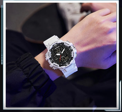 SANDA Chic Libra watch Exercise Trendy Waterproof Electronic Watch Best-Selling Handsome Cool Man Watch Military multifunctional