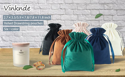 50pcs/lot Personalized Logo Jewelry Package Pouches Velvet Drawstring Bracelets Necklace Packaging Organizer Wedding Gift Bags