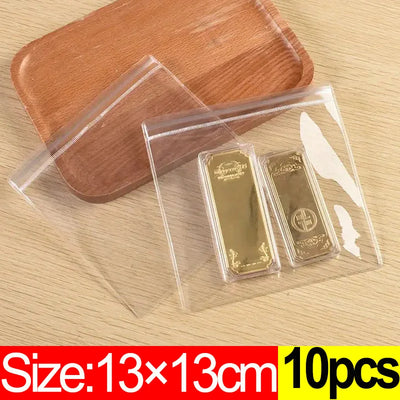 10Pcs Transparent PVC Jewelry Organizer Package Bags Clear Anti-Oxidation Bag Earring Necklace Storage Holder Self Sealing Pouch