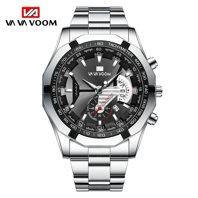 Waterproof quartz 238 men's watch, black sports watch, luxurious and fashionable, top brand, casual, travel, best-selling, 2024