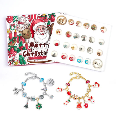 1set Jewerly Making Kit Charm Bracelet Necklaces Present  Alloy Beads Set DIY Child Bracelet With Package Bag