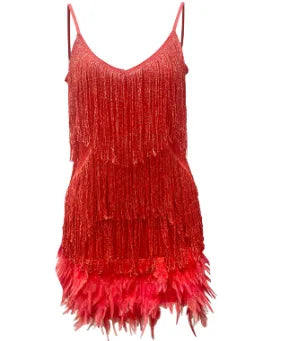 Ueteey 2024 Summer Pink Party Dress Evening Luxury Women Clothes Tassel Fringed Sexy Bodycon Dress Club Outfits Vestidos