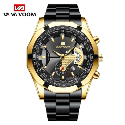 Waterproof quartz 238 men's watch, black sports watch, luxurious and fashionable, top brand, casual, travel, best-selling, 2024