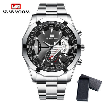 Waterproof quartz 238 men's watch, black sports watch, luxurious and fashionable, top brand, casual, travel, best-selling, 2024