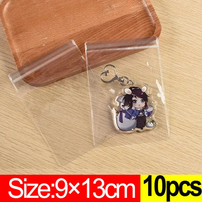 10Pcs Transparent PVC Jewelry Organizer Package Bags Clear Anti-Oxidation Bag Earring Necklace Storage Holder Self Sealing Pouch