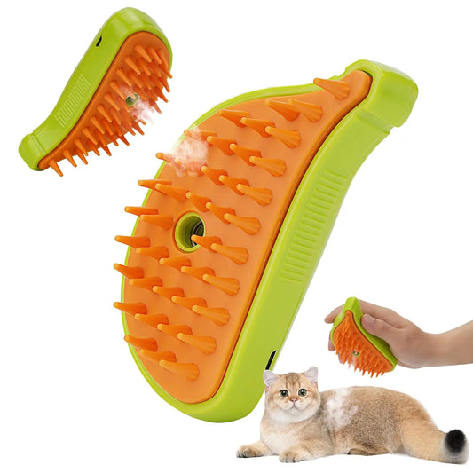 3 In 1 Pet Steam Brush Cat Dog Cleaning